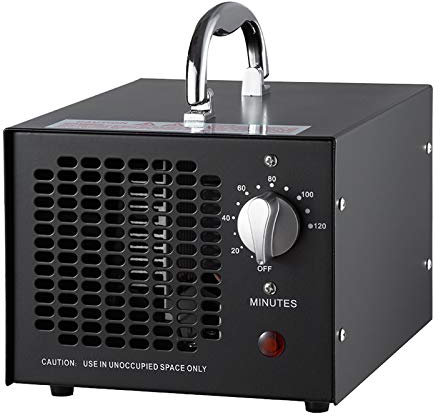 AIZYR Generador de ozono Comercial, 3500 MG Inicio Máquina de ionizadores de Aire Purificador de Aire Industrial O3 para el hogar, la Oficina, el Barco y el Coche,Negro,EU Plug
