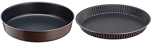 Tefal Perfectbake Moule A Manqué 26cm Aluminium 100% Recyclé J5549702 & Perfectbake Moule A Tarte 27cm Aluminium 100% Recyclé J5548302