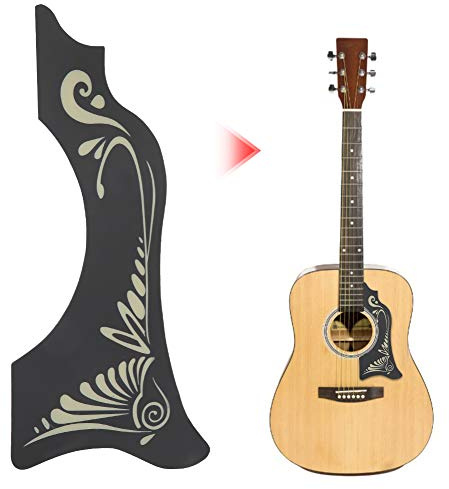 2 Stück Gitarren-Schlagbrett, selbstklebender Gitarren-Board-Aufkleber PVC-Schutz-Schlagbrett, hohe Qualität und schönes Aussehen Gitarren-Schlagbrett, für Musikinstrument-Dekor-Zubehör