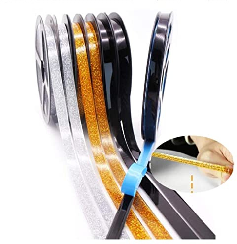SMGZC Fliese Schönheitsnaht Wanddeko - selbsklebendes Keramikband (6 Meter pro Rolle) - Dekoband - Fugenband - wasserabweisend - für Küche, Bad, Boden, Wandkante (6mm,White)