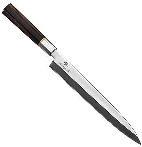 Sashimi kinfe 5CR15 Acero inoxidable DebA Sushi Chef Cuchillo de cocina Fileteado Salmón Fish Head Cuchillos Cuchillos Chef Cuchillo (Color : 11 inch)