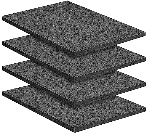 Plaque de Mousse Découpe 4PCS 400 x 300 mm, Polyuréthane Expansé Mousse, Pour mallette et jeu de figurines, Hauteur 25 mm
