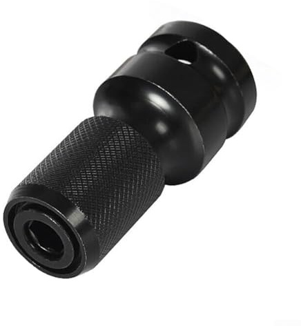 1Pack 1/2 To 1/4 1/4 3/8 Square Hex Shank Socket Adapter, Converter and Reducer Set for Impact Ratchet Wrench and Screwdriver Bit Holding Socket