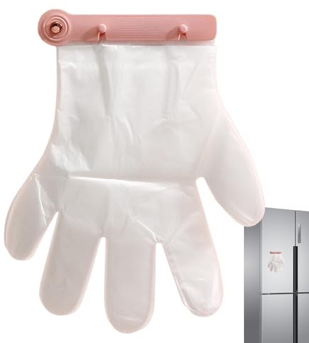 Niktule 100 Stück Wandmontierter Handschuh Organizer,Wandmontierter Handschuhe Einweg Halter,Handschuh Clip Handschuhhalter,Stanzfreier Aufbewahrungshalter Organizer Spender,Küchenhelfer für Zuhause