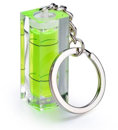 PSL Leveler Keychain Spirit Bubble Level Mini Pocket Tool 15x15x40mm Levels Measuring Layout Tools 1pcs
