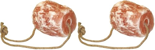 Leckstein 2-3 kg aus Bergkristallsalz (Packung mit 2)