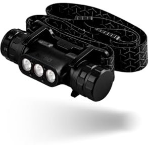 NEBO Transcend 1500 - Torcia frontale ricaricabile USB-C - Accessori per campeggio ed escursionismo - Lampada per corsa e sport all'aperto, Nero