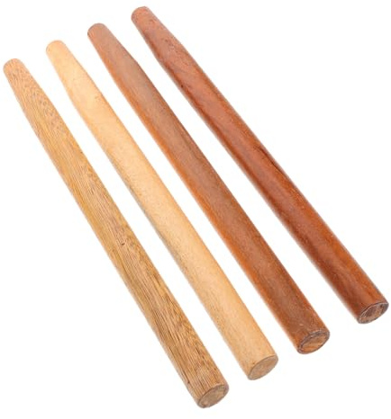 Cabilock 4 Pcs Wooden Tool Handles for Hoe Shovel Axe and Garden Tools Replacement Handles for Lawn Care and Gardening Use