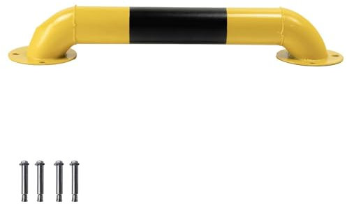 Tope de estacionamiento resistente en forma de U, bloqueador duradero para garaje para un posicionamiento seguro del vehículo