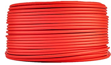 TCVCTNMZTX Câble photovoltaïque 6mm2 4mm2 câble solaire 2.5mm2 / Tuv, utilisé for la connexion de panneau, noir, rouge, XLPE Gaine Fil électrique(Red,20M_AWG9-6MM2)