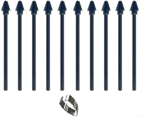 10Pcs Stylus Nib Replacement Fit For Samsung For Galaxy TabS11 / S11Ultra Pen, Felt Tips Replacement, Digital Drawing Nibs, Note Taking Pen Refills, Tablet Stylus Accessories(Black)