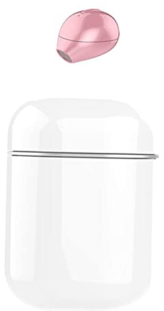 Nishiyuenyi Écouteur Oreillette Bluetooth Mini Invisible sans Fil Design Compact Étui Discret Étanchéité IP66 Batterie 55mah Adapté pour Écoute de Musique Appels, Rose