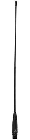 Bewinner 38cm / 15in BNC-Antenne Na-771 Bnc Flexibler Handantennenanschluss 144 / 430Mhz U/V Dual Band - Breite Kompatibel für Walkie Talkie mit BNC-Anschluss, Schwarz