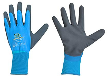 12 Paar ISH Aqua Guard Arbeitshandschuhe – lebensmittelgeeignet – wasserdicht Gartenhandschuhe Gr. 7-11 (11 (XXL))