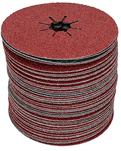 115mm Fibre Coarse 36 Grit Sanding Abrasive Discs For Wood Metal 4-1/2” 50pk