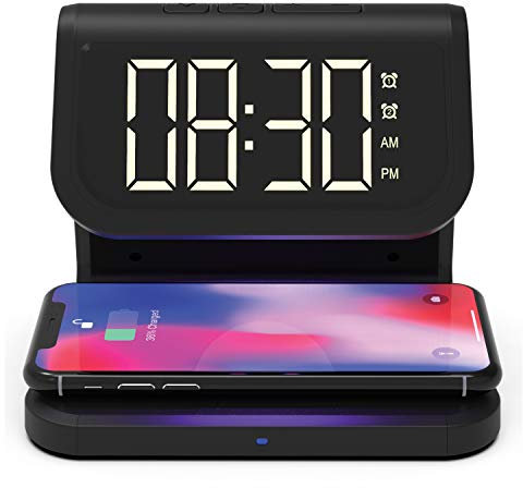 SuperSonic SC-6035QUV UV Sterilizer Qi Wireless Charger Alarm Clock