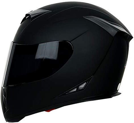 GAOZHE Moto Casque Classic Sun Casque Moto Double Visière pour Scooter Chopper Casque de Moto Homme et Femme Intégral Approuvé ECE (lentille teintée)