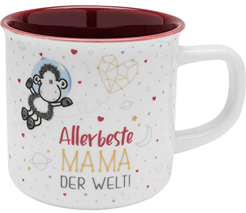 Sheepworld Tasse mit Motiv Allerbeste Mama | Porzellan, Kaffeetasse für Mama, 40 cl, Geschenkbox | Geschenk Mama, Muttertag, Geburtstag | 47394