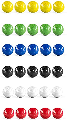 Murmelspiele, 30 Stück Murmeln, Multifunktions-Murmeln, Verwendung für Handwerk, Kunst, Wissenschaft und Mathematik, mehrere Farben Nettes Design