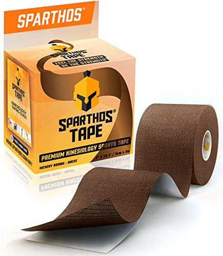 Sparthos Kinesiology Tape Roll - Uncut KT Sports Kinesio K Tape - HIC Brown