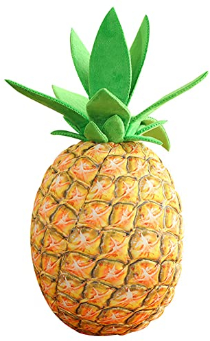 LICHENGTAI Ananas Plüschtier Ananas Plüsch Kissen Süß Obst Stofftiere Spielzeug Bunte Früchte Plüschtier Obst Komfort PlüschKissen Weiches Schlafkissen Geburtstagsgeschenk für Kinder Erwachsene
