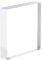 CREATCABIN Square Clear Polished Acrylic Display Base Transparent Cube Pedestal Jewelry Ring Display Stands Photography Props Background for Showing Collectibles Jewelry Cosmetics Garage Kit 3.15 Inch
