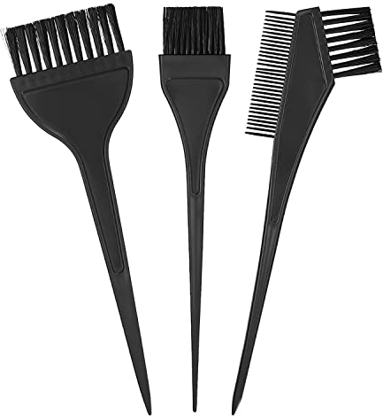 Haarfärbe Bürsten, 3 Stcs Haare Malvorlagen Set, doppelseitige Haare Sterbende Kämme Pinsel für DIY Haarfärbemalon Pinsel SET