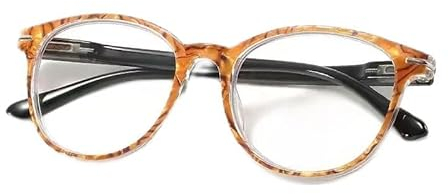 WINARA 2er-Pack Mode Anti Blaulicht Lesebrille for Damen und Herren,Anti Müdigkeit Computer Brille, Lesehilfe Sehhilfe for Presbyopie (Color : Orange, Size : +1.50)