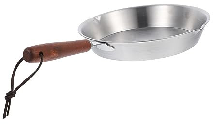 MAGICLULU Mini Non-Stick Frying Pan 304 Stainless Steel Egg Pan Practical Cooking Anti-scalding Handle Lightweight Flat Bottom Random Style 16cm
