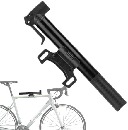 Tragbare Fahrrad-Luftpumpe – manuelle Hochdruck-Rahmenpumpe, Reifenfüller, tragbare Reifenpumpe, Luftpumpe für Mountainbike, Fahrrad, Fahrradausrüstung
