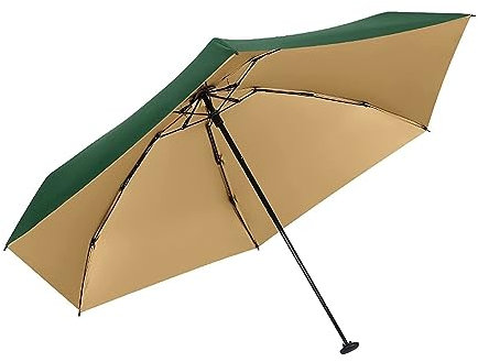 Taschenschirme Zusammenklappbarer Reise-Regenschirm, einfach und ultraleicht, kompakt, tragbar, sonniger und regnerischer Regenschirm for Männer, Frauen, Frauen, for Regen und Sonne Regenschirme ( Col