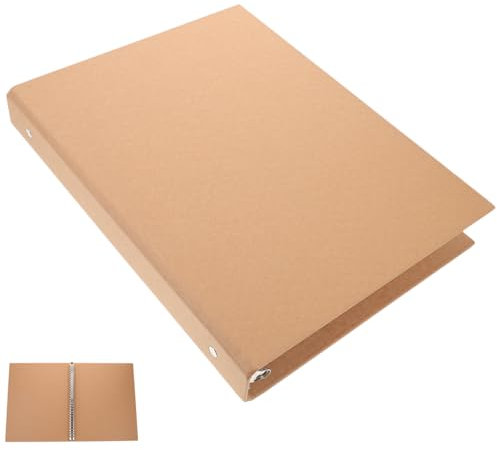 Sewroro Kraft Paper Loose-Leaf Book Binder Ring Binder Notebook Thin Notebook Cover