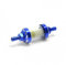 Universal-Motorrad-Benzinfilter, CNC-Aluminiumlegierung, 8 mm (blau)