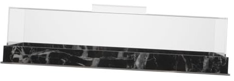 BEBEMOKO Marble Pattern Acrylic Cake Stand Cake Plate Dome Rectangular Dessert Dome