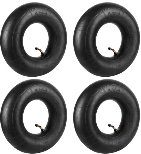 Tubo flessibile per ruota per carriola, 4 pezzi, tubo interno per ruota carriola, 3.00-4/260 x 85 mm, valvola ad angolo, accessorio per ruota pneumatica, tubo di ricambio standard per carrello,