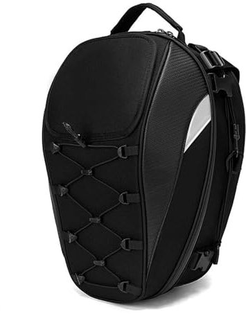 SVTSTRQE Motorrad-Seitentasche wasserdichte Helmtasche Mit Doppeltem Verwendungszweck Hecktasche 30–40 L Box Rücksitztasche Großes Fassungsvermögen Fahrerrucksack Motorradzubehör