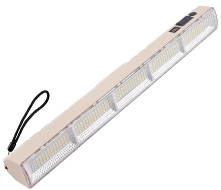CREATESTAR LED Arbeitsleuchte 42CM, Werkstattlampe LED Strahler Außen Außenstrahler Scheinwerfer Campinglampe mit USB Wiederaufladbar, Fluter für Lager Zelt Camping Garten Hof