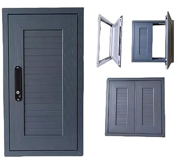 Porte d'accès HVAC robuste avec isolation phonique, panneau d'entretien insonorisé pour unités extérieures, balcon et baie vitrée
