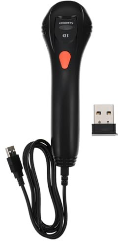 Scanner Codice a Barre Wireless USB Automatico Nero Abs