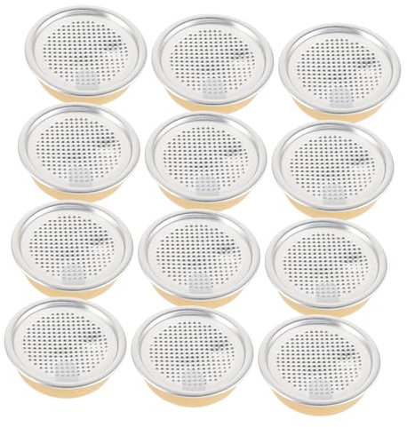 OUNONA 12pcs Food Storage Cans Lightweight Refillable Dessert Tins with Covers for Snacks Treats and Organizing Kitchen Essentials