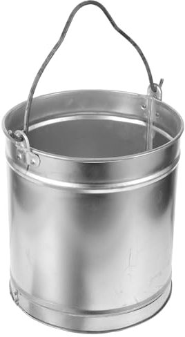 Toyvian Cubo Metálico para Cenizas y Carbón para Chimenea y Jardín, Pequeño, Resistente y Ligero, Asa para Transporte, Adecuado para Limpieza De Estufas y Barbacoas Exteriores