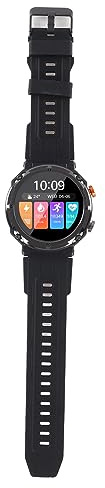 OVAQUIXI Smartwatch con Cardiofrequenzimetro per Bambini con Molteplici modalità Sportive per Bambini Fitness Materiale in Lega di Zinco (BLACK)