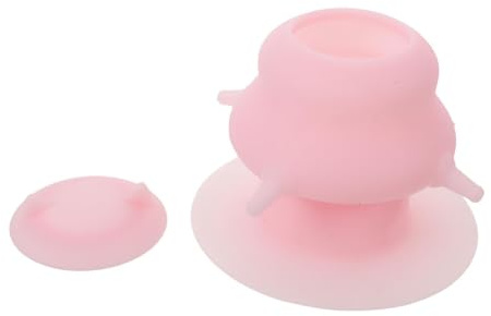 TOPBATHY Comedero de Leche Tipo Tazón para Gatitos y Cachorros Recién Nacidos, Estación de Alimentación para Mascotas Pequeñas con Múltiples Tetinas de Silicona, Biberón de Lactancia Rosa
