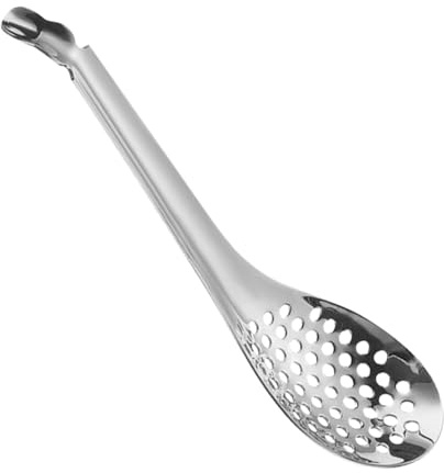Räfflade skedar - och molekylär matlagningsverktyg, metallsprutningssked