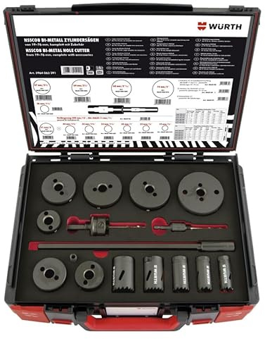 Kreissägen-Set HSSCo8 19-76 mm 16-tlg. Sysko - 5964063291