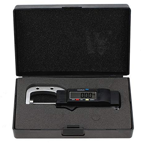 Spessimetro elettronico, AL1246A Tipo orizzontale Strumento di misurazione per calibro di spessore con display digitale elettronico 0-25 mm