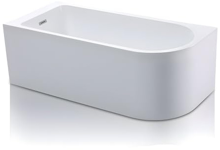 Vente-unique - Bañera de esquina ANIKA - 240 L - 170 x 75 x 58 cm - Ángulo izquierdo