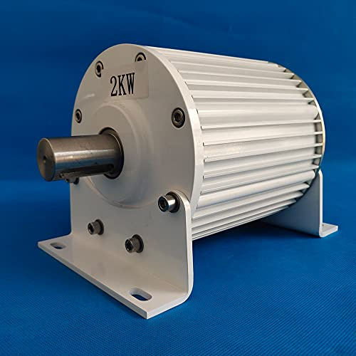 2000W getriebeloser Permanentmagnet Generator mit Basis 48V 96V 110V 120V 220V 230V 3-Phasen-Wechselstrom-Generator für DIY-Wasser Windkraftanlage Generator (120V)