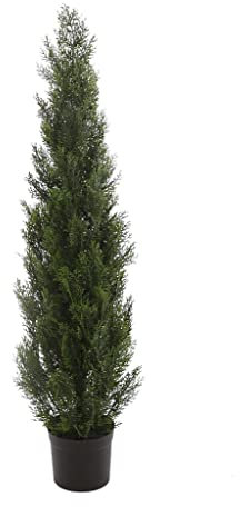 SMPLY. - Planta Artificial de Seto Tuya - Altura: 120 cm- De Plástico -Decoración Ideal en el Interior y Exterior de Casa