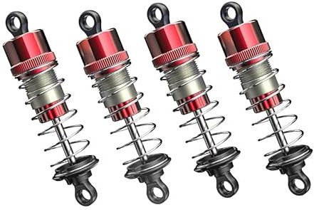Jetwood Metal Oil-Filled Shocks Set, Spare Parts Front/Rear Shocks, Upgrade Accessories RC Vehicle for JC16EP, H16BM